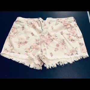 Mossimo Supply Co Floral Print HighRise Jean Short
